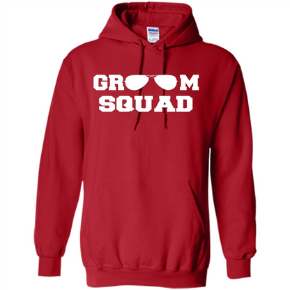 Cool Groom Squad T-Shirt Wedding Party Gift Shirt Red