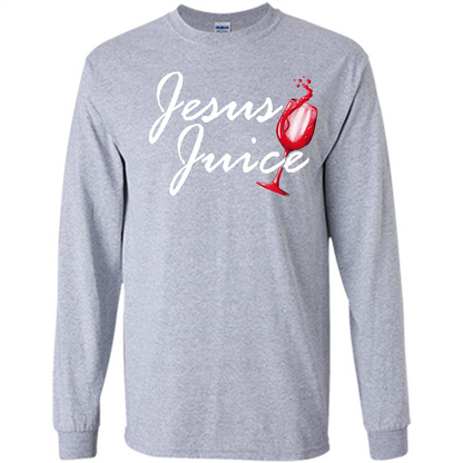 Wine T-shirt Jesus Juice Sport Grey