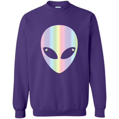 Alien Head T-shirt Purple