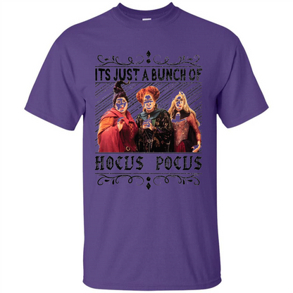It'S Just A Bunch Of Hocus Pocus Halloween T-shirt Purple