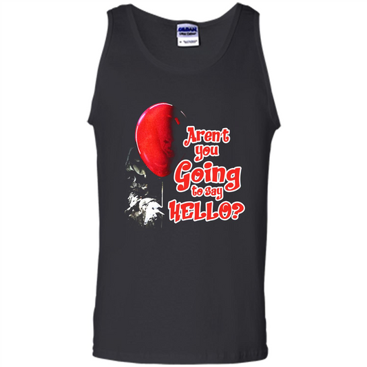 Halloween T-shirt Aren't You Going To Say Hello T-shirt Black