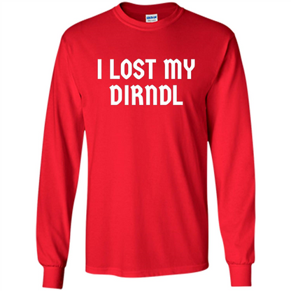 I Lost My Dirndl Oktoberfest Beer Party T-Shirt Red