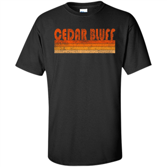 Vintage Retro Cedar Bluff Alabama T-shirt Black