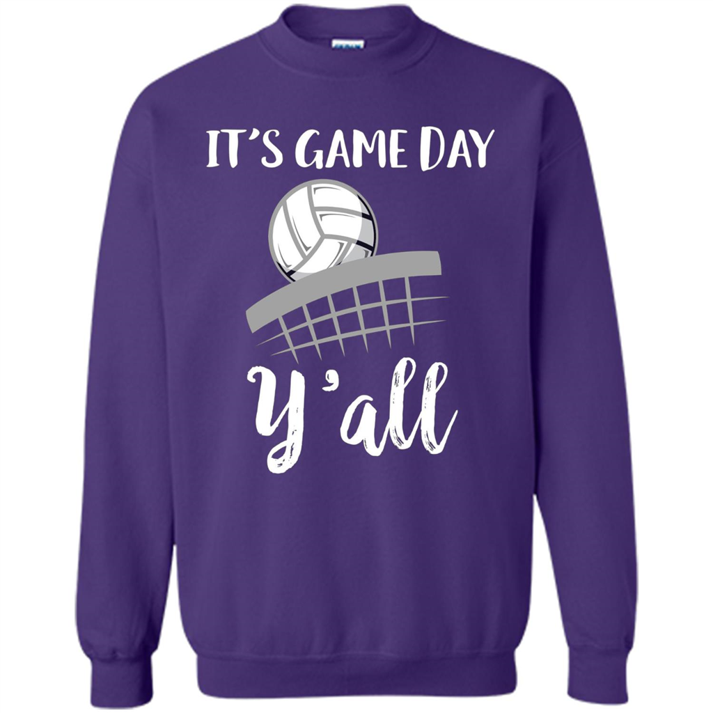 Volleyball Lovers T-shirt It's Game Day Y'all Tshirt Orange