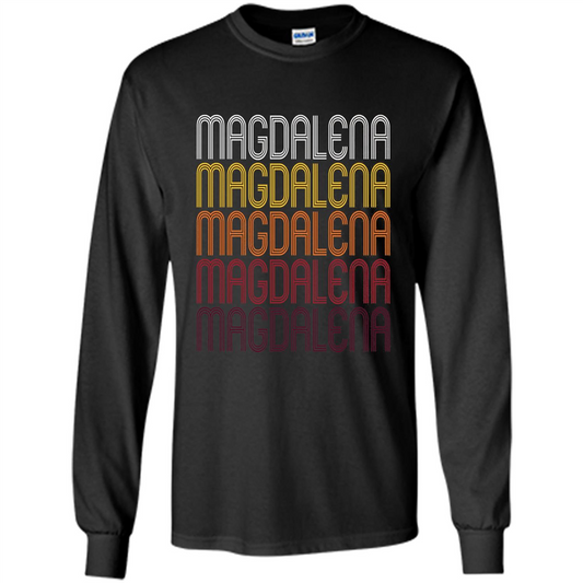 Magdalena Retro Wordmark Pattern T-shirt Black