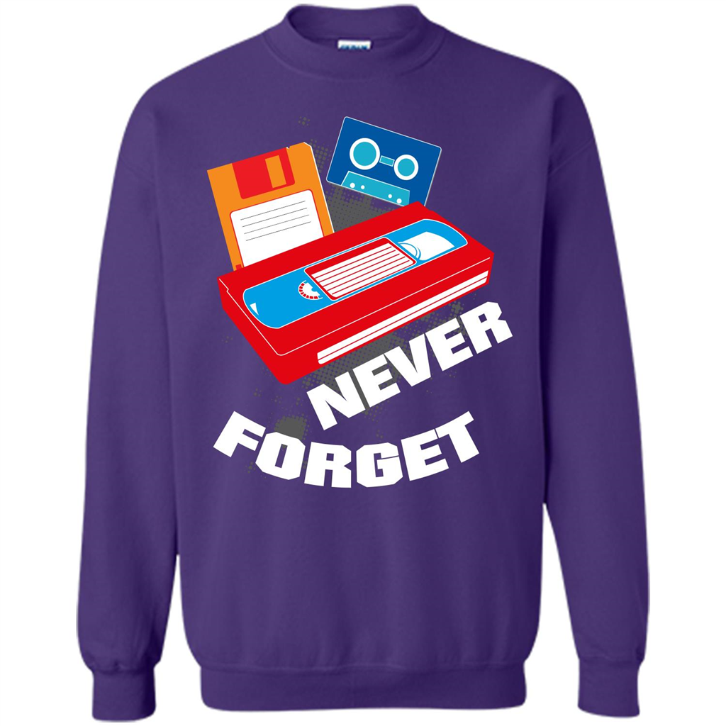 Floppy Disk Vhs 90s 80s T-shirt Never Forget Orange