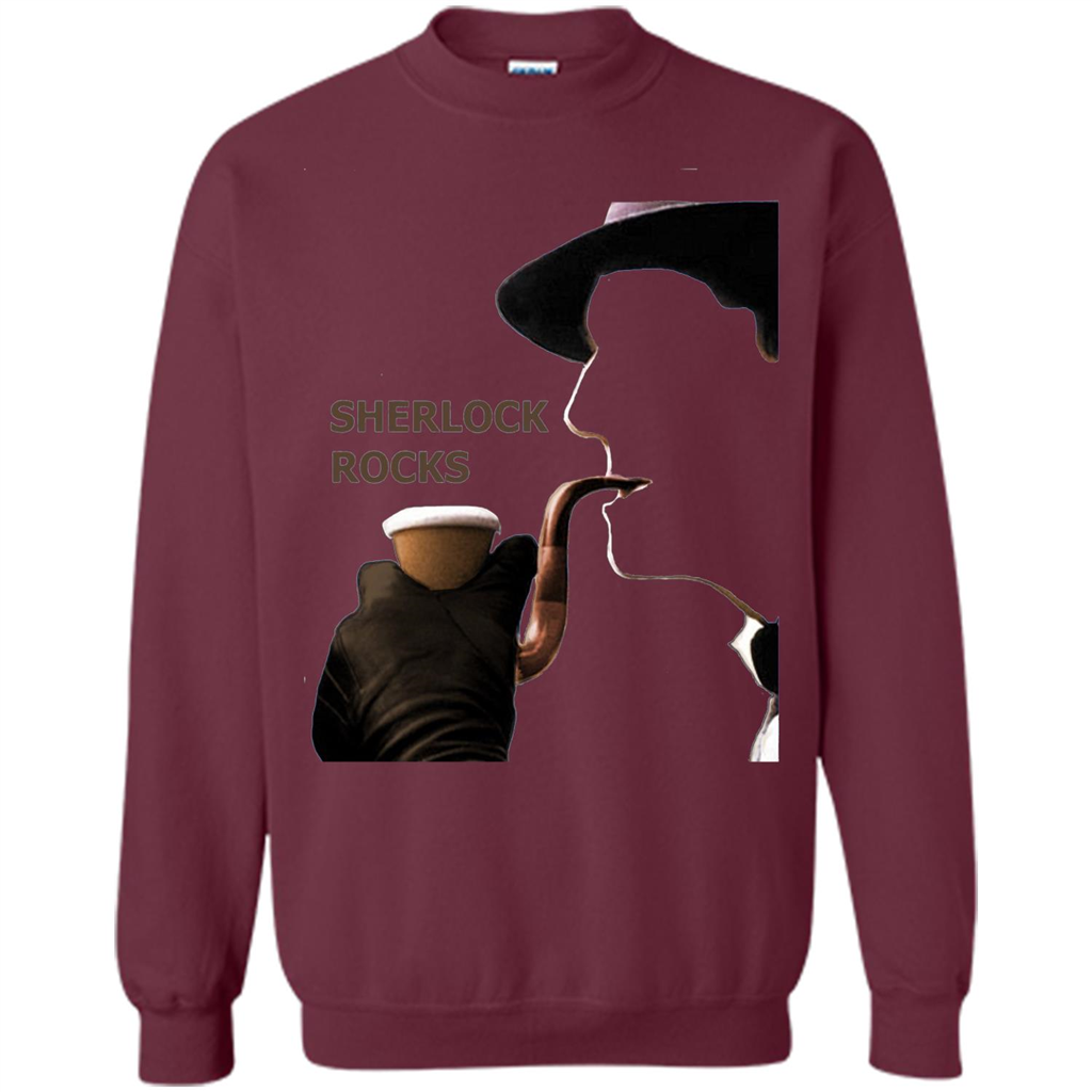 Sherlock Rocks T-shirt Maroon