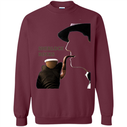 Sherlock Rocks T-shirt Maroon