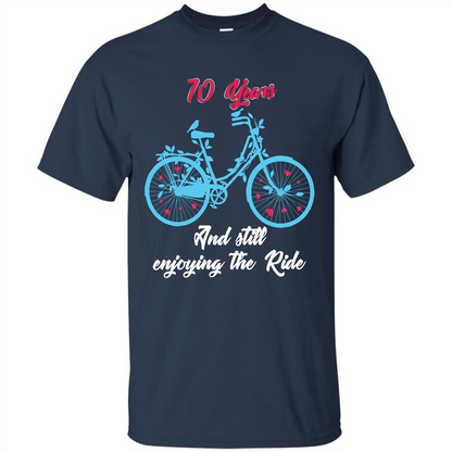 Anniversary T-shirt 10 Years And Still Enjoying The Ride Navy
