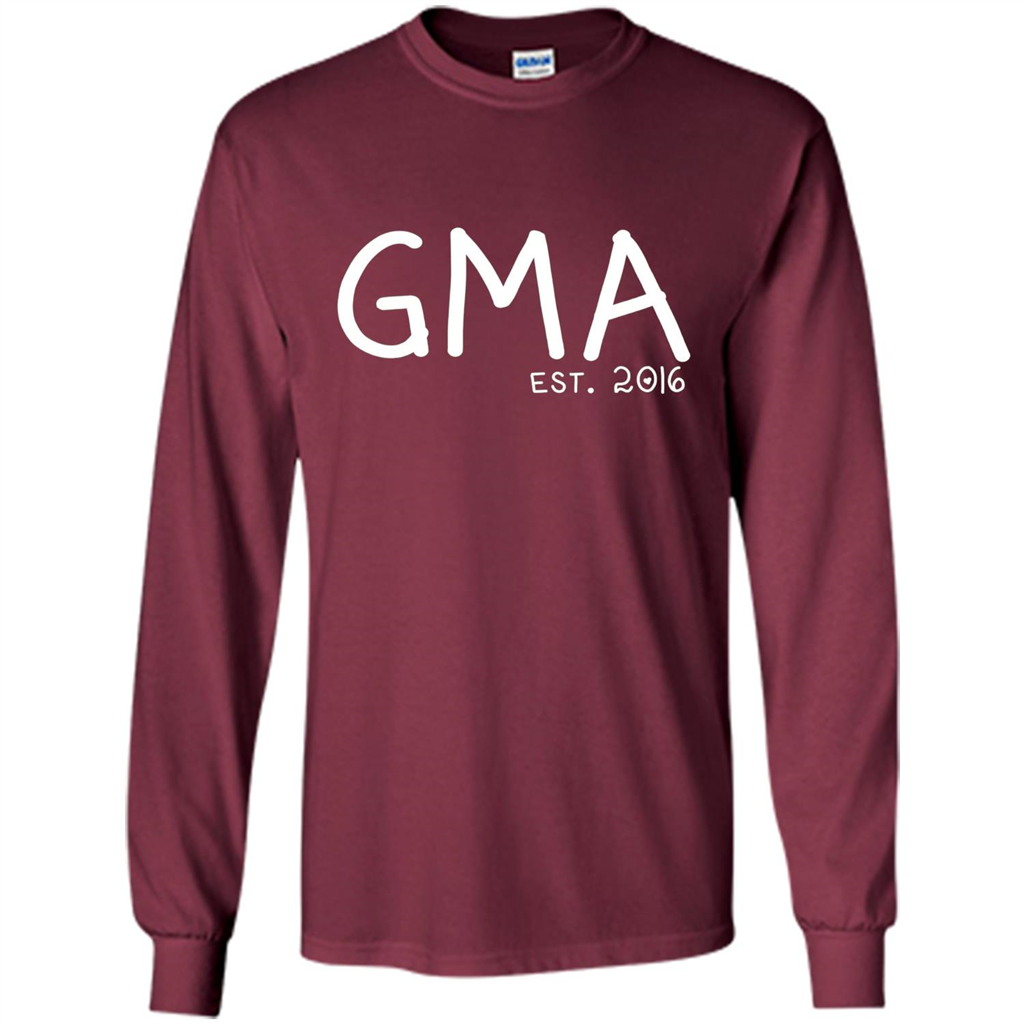 New Gma Shirt - Gma Est. 2016 Grandparents Day Maroon