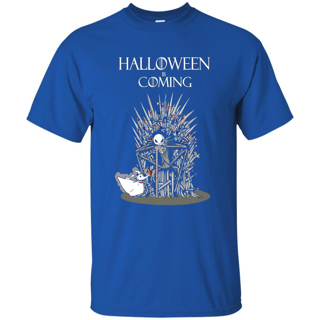 Funny Halloween Is Coming T-shirt Royal