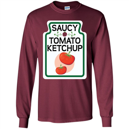 Saucy Tomato Ketchup T-shirt Maroon