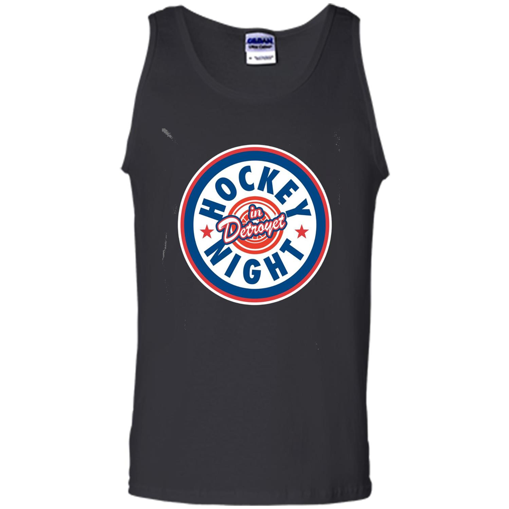 Hockey Night In Detroyet T-shirt Black