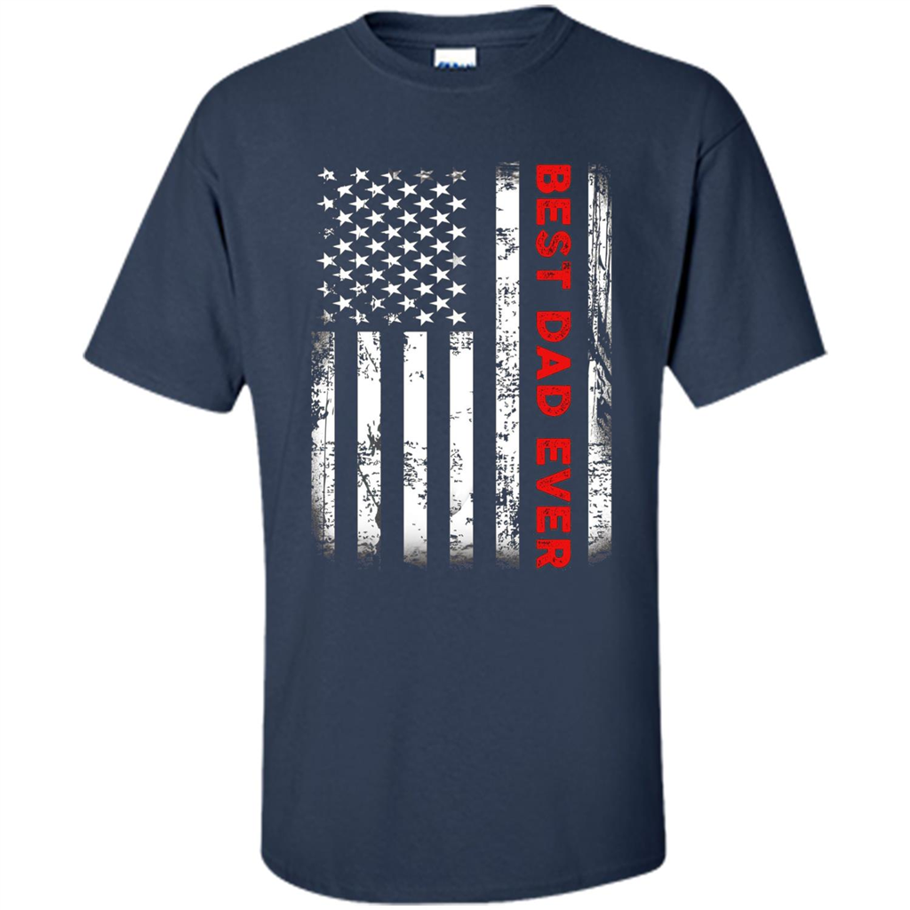 Fathers Day T-shirt Best Dad Ever Navy