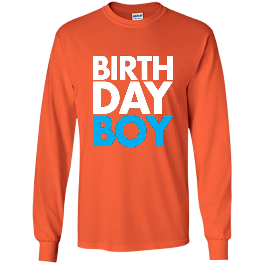 Birth Day Boy T-shirt Orange