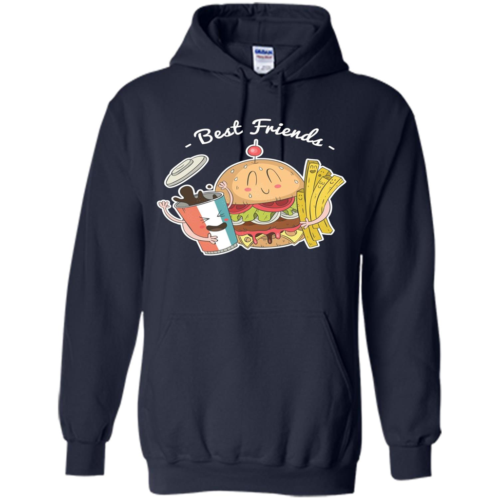 Burger Lover T-shirt Best Friends Delicious Navy