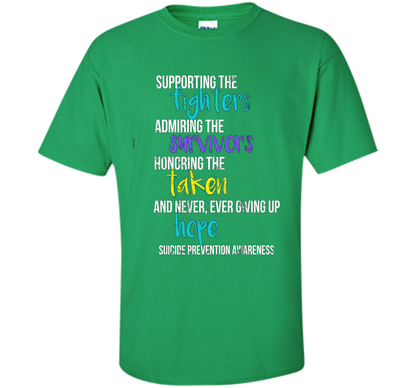 Vintage Suicide Prevention Awareness T-Shirt Distressed shirt Irish Green