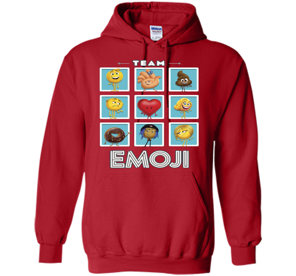 The Emoji Movie Team Emoji Panels Graphic T-Shirt shirt Red