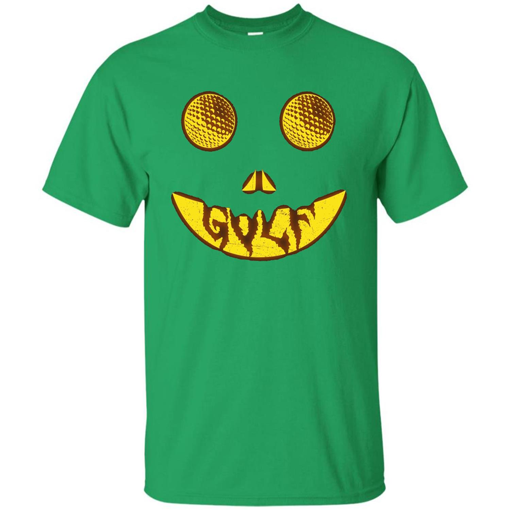 Halloween Costume Golf Scary Face Halloween T-Shirt Irish Green