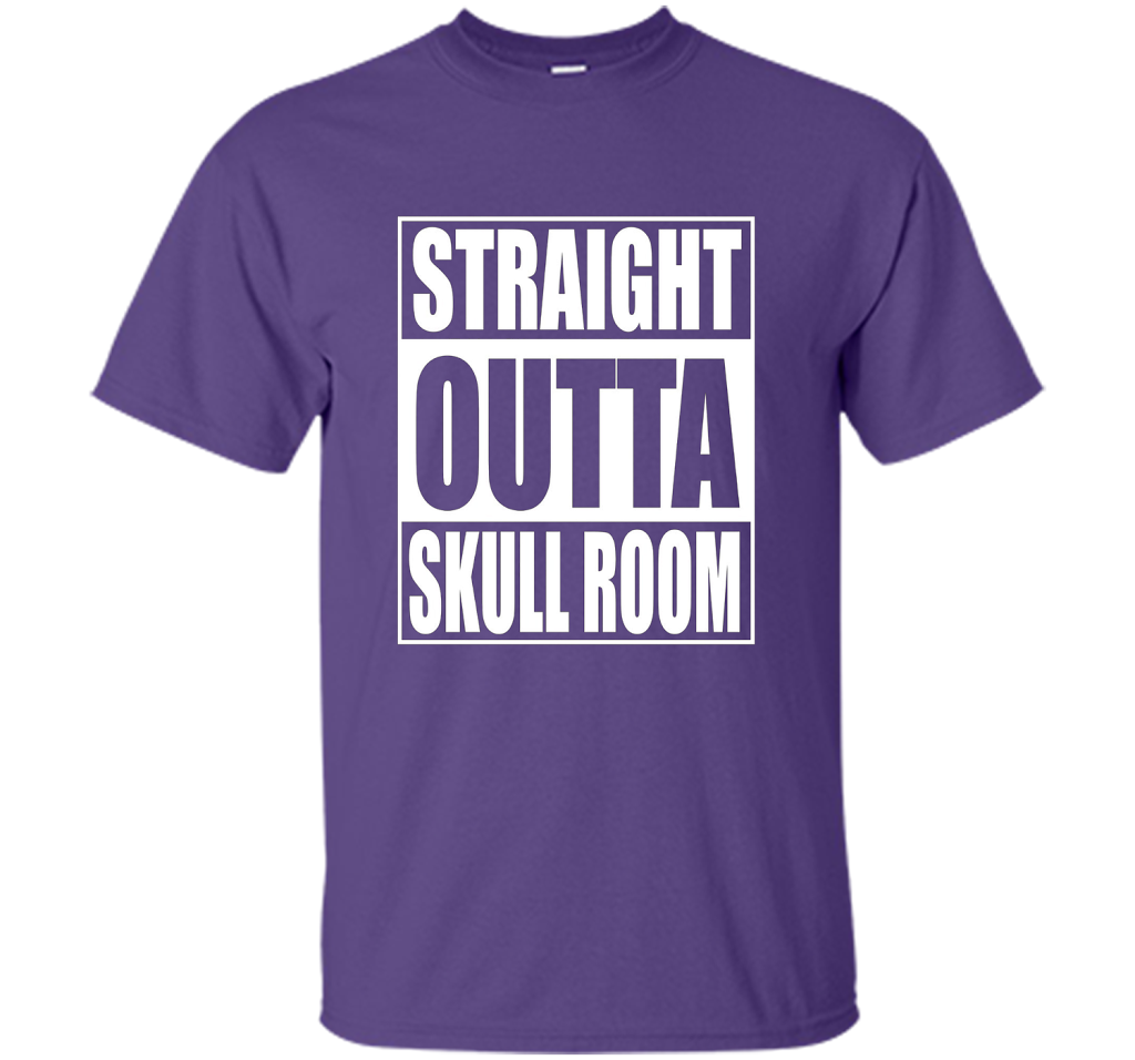 Straight Outta Skull Room Chiari Malformation T-shirt Purple