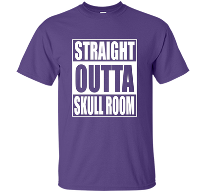 Straight Outta Skull Room Chiari Malformation T-shirt Purple