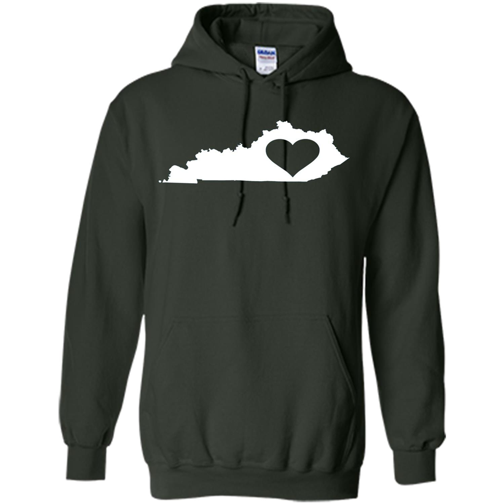 Kentucky Love T-Shirt Kentucky State T-shirt Forest Green