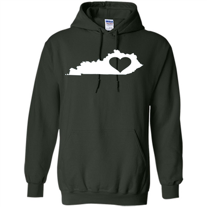 Kentucky Love T-Shirt Kentucky State T-shirt Forest Green