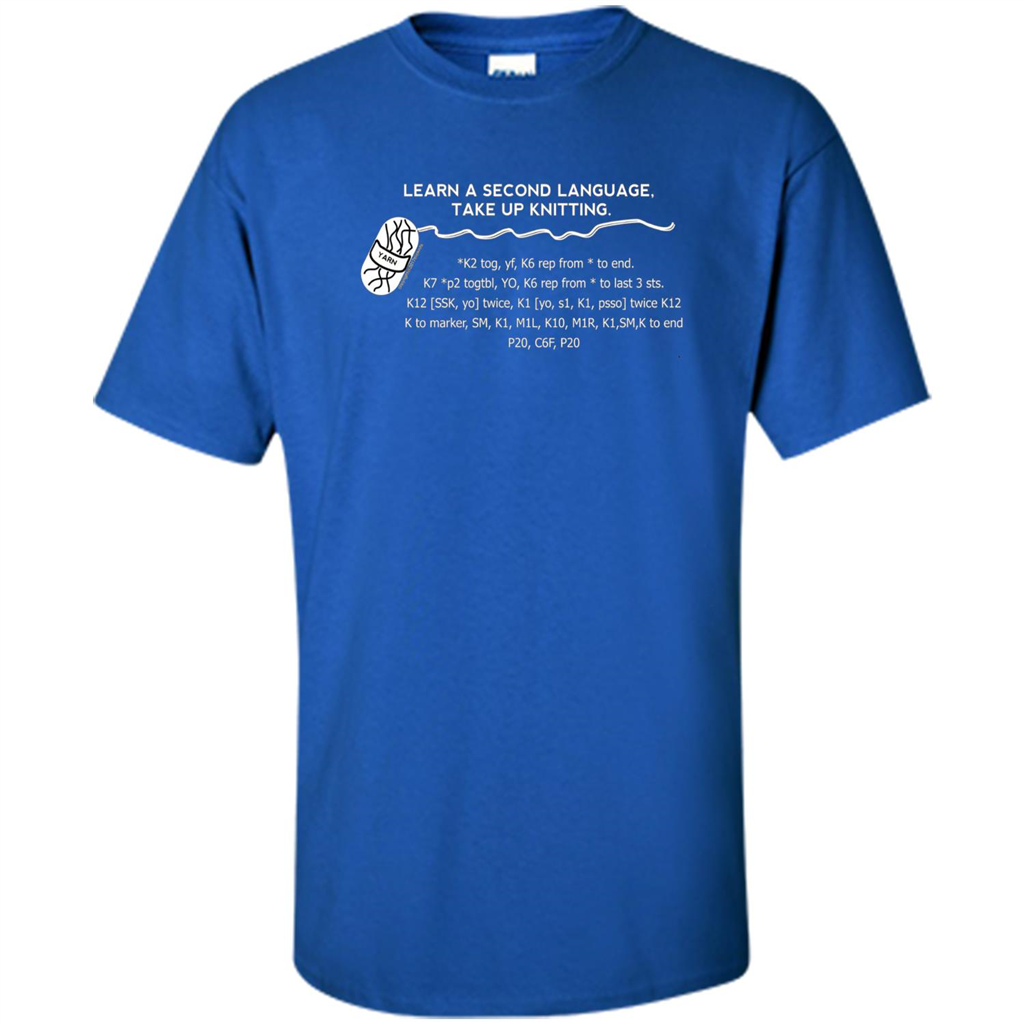 Funny Knitting T-shirt Knitting Gift Shirt Royal