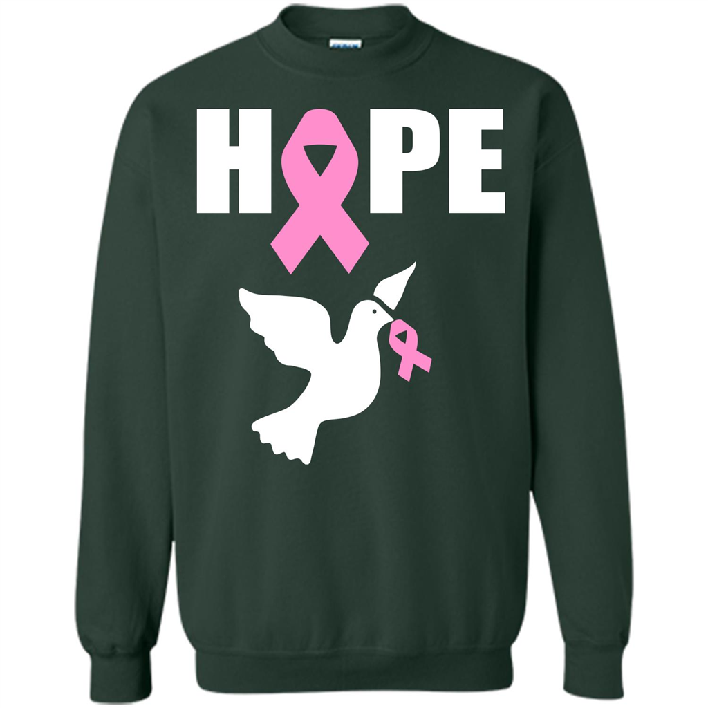 Cancer Awareness T-shirt Hope T-shirt Forest Green