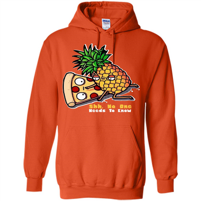 Pizza. Shh, No One Needs To Know T-shirt Orange