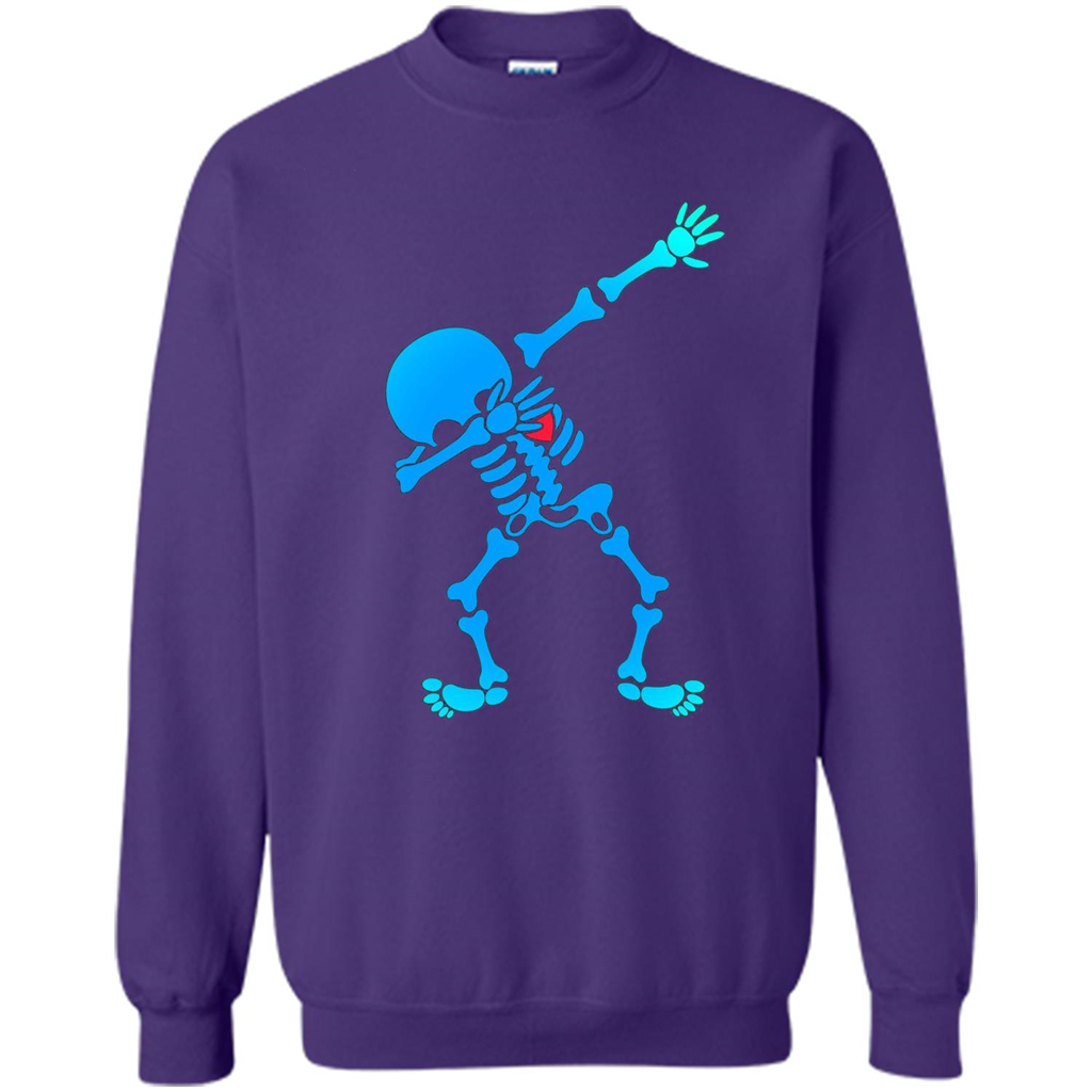 Dabbing Skeleton Halloween 2017 T-shirt Orange