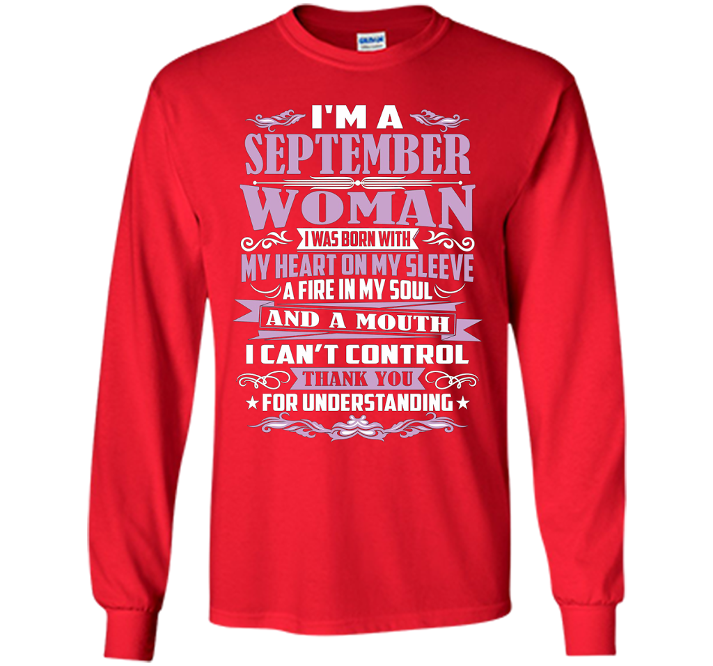 I'm A September Woman T-shirt Red