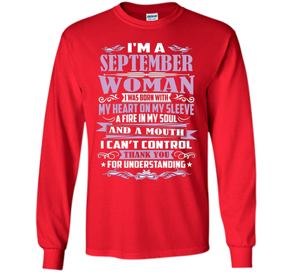 I'm A September Woman T-shirt Red