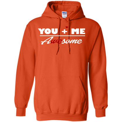 Love T-shirt You and Me Awesome Orange
