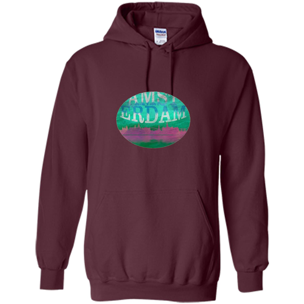 Amsterdam Skyline Horizon Sunset Love Netherlands T-shirt
