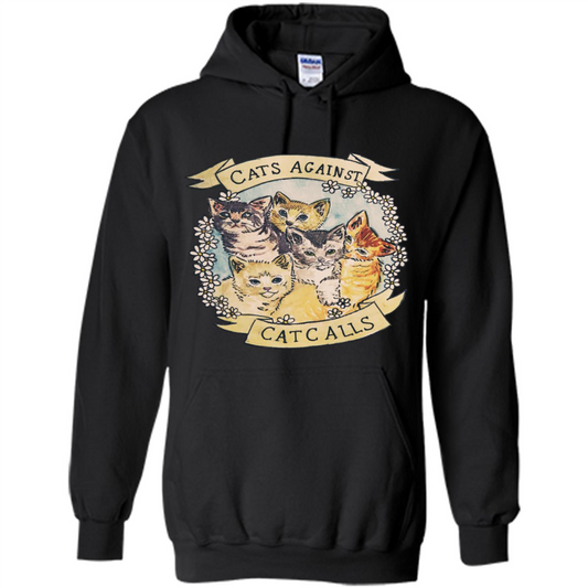 Cats Against Cat Calls T-shirt Black