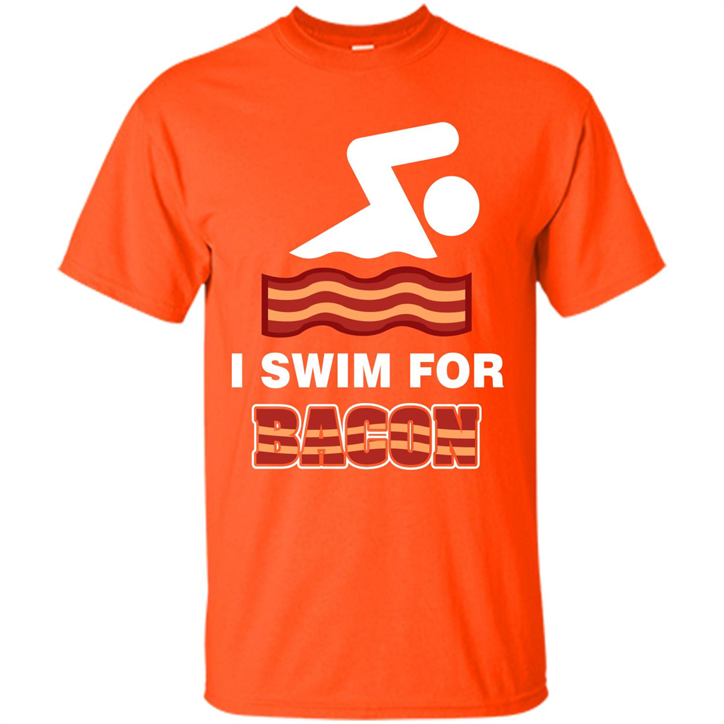 Bacon T-shirt I Swim For Bacon T-shirt Orange