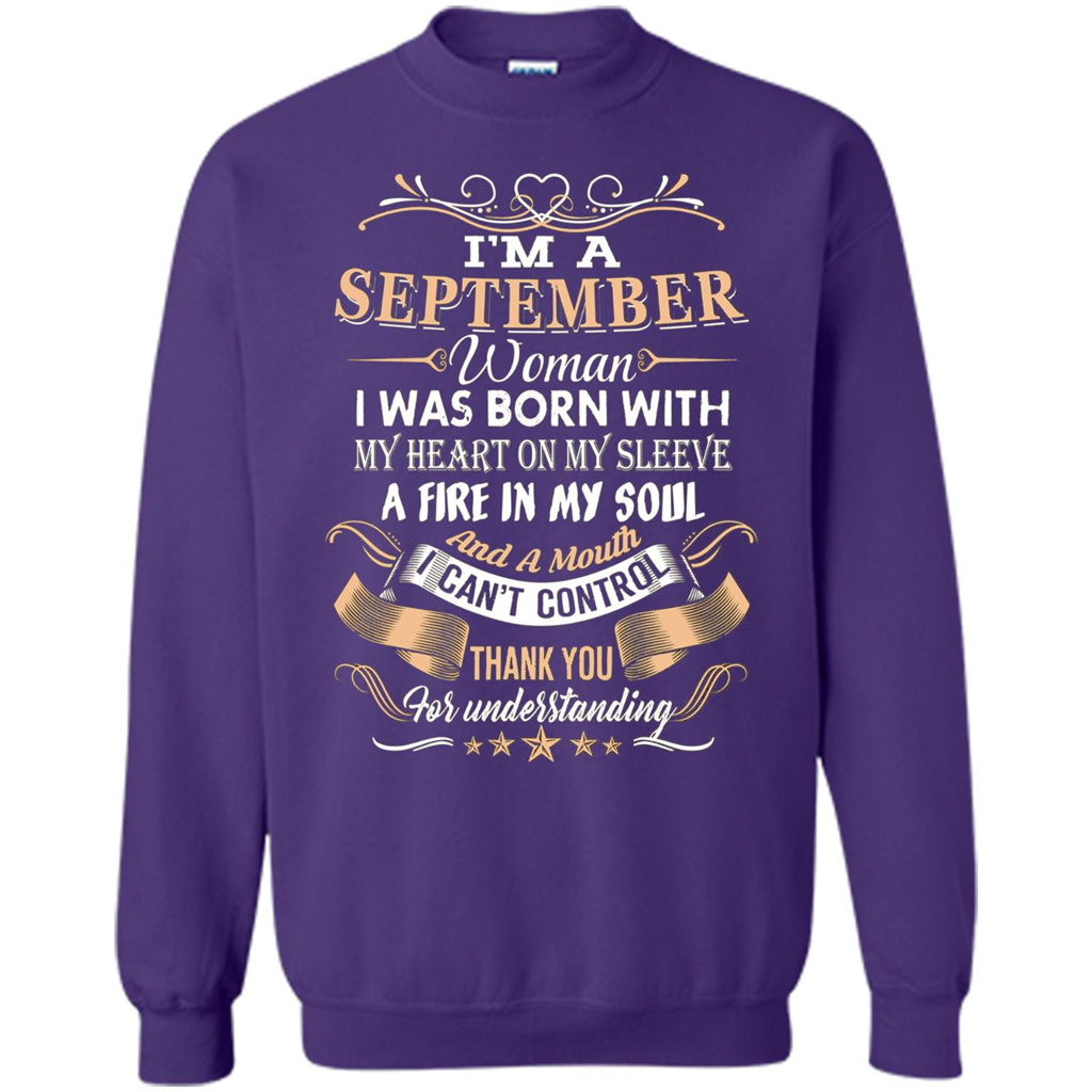 I'm A September Woman T-shirt Orange