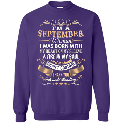I'm A September Woman T-shirt Orange