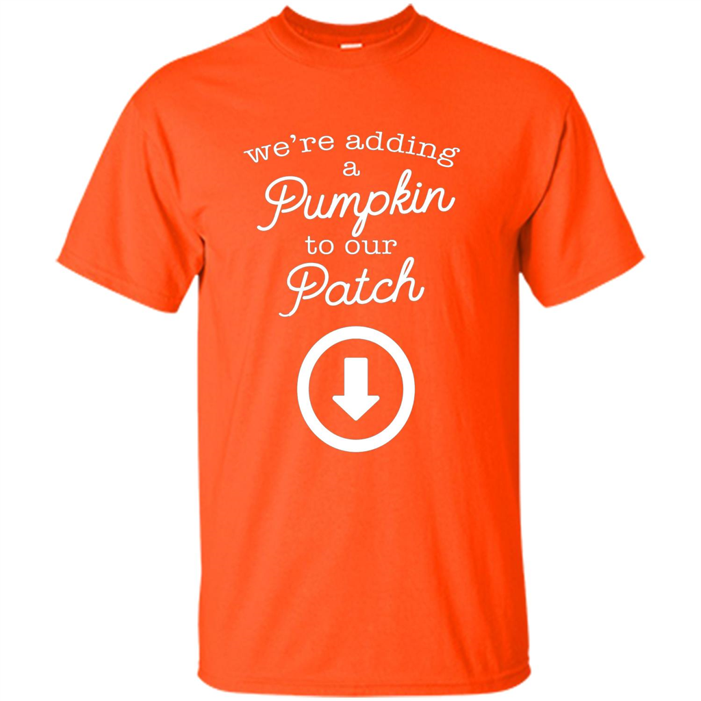 Halloween Maternity Costume Autumn Pumpkin Patch T-Shirt Orange