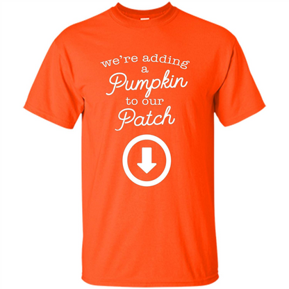 Halloween Maternity Costume Autumn Pumpkin Patch T-Shirt Orange
