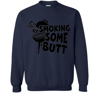 Funny Smoke Some Butt BBQ Barbeque Grilling T-Shirt shirt Navy