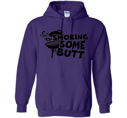 Funny Smoke Some Butt BBQ Barbeque Grilling T-Shirt shirt Purple