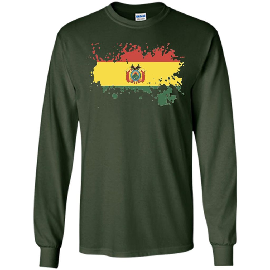 Flag of Bolivia Bolivian T-shirt Forest Green