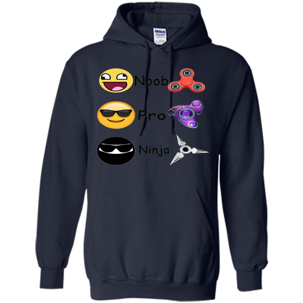 Fidget Spinner Emoji Classification Gamer Guide T-shirt Navy
