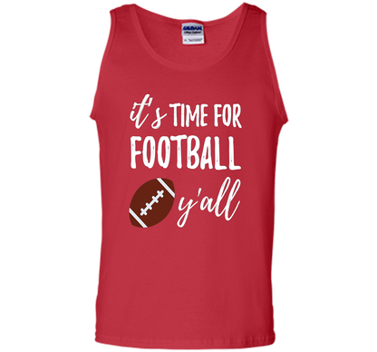 It's Time For Football Y'all T-Shirt Southern Vintage Tee t-shirt Red