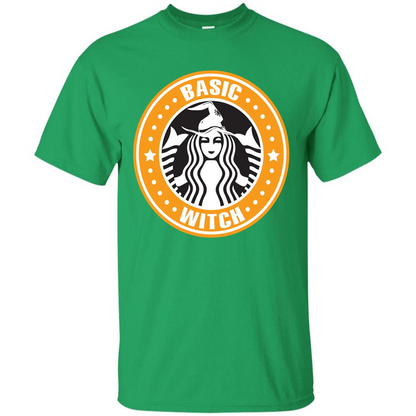 Halloween T-shirt Basic Witch T-shirt Irish Green