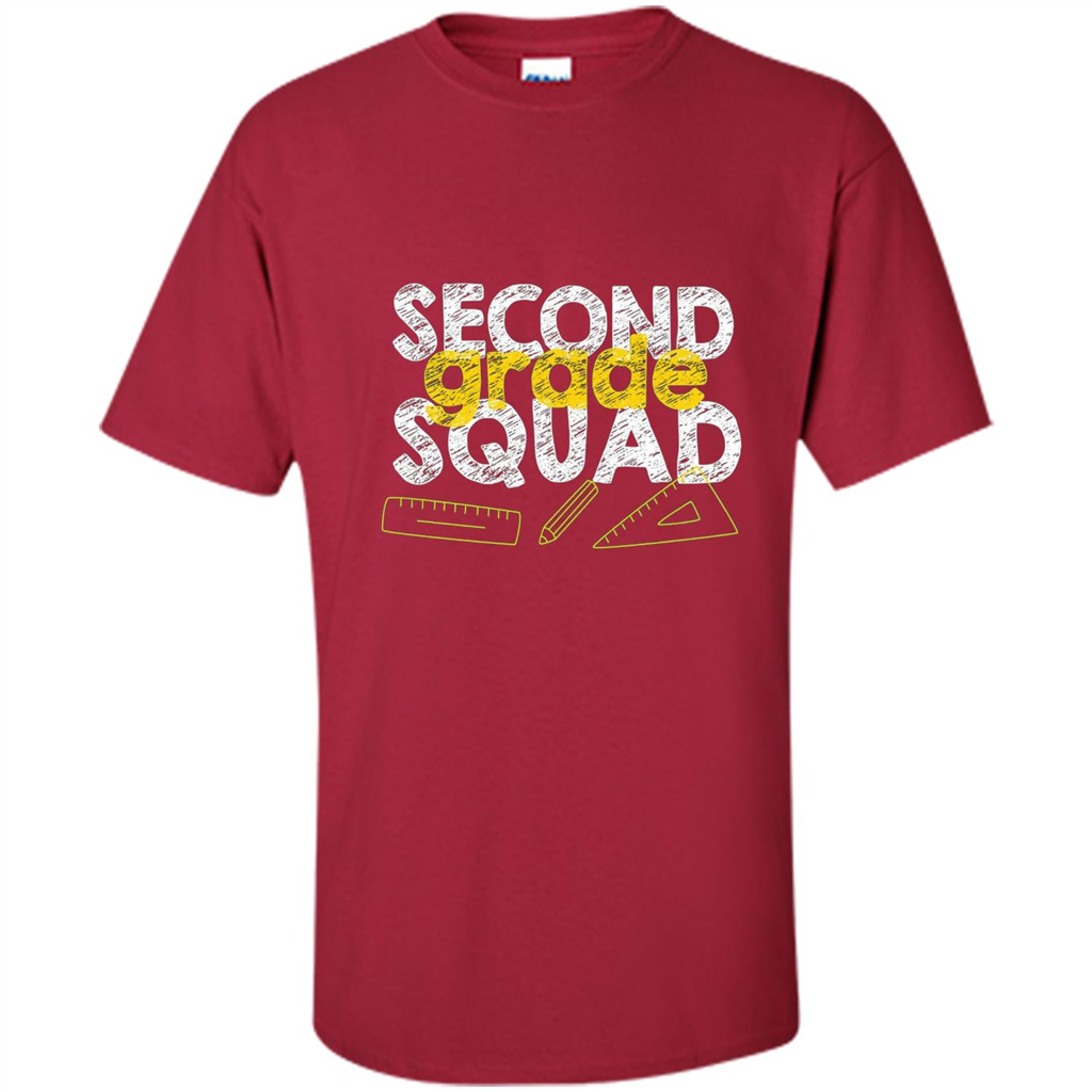 Second Grade Squad T-shirt Students Back To School T-shirt Cardinal