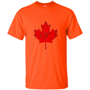 Canada Day T-Shirt. Canada Maple Flag Distressed T-shirt