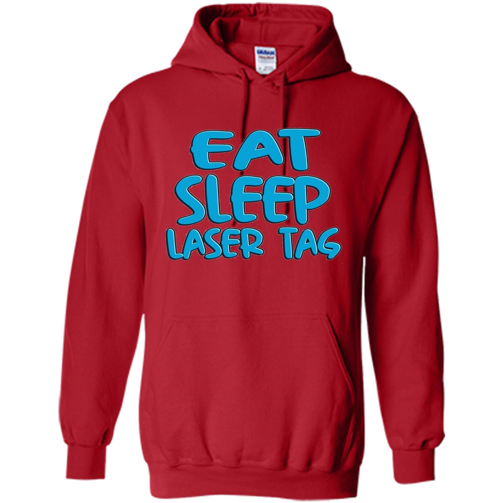 Eat Sleep Laser Tag T-shirt Red